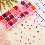Glass Beads, for Beading Jewelry Making, Mixed Color, 8mm, Hole: 1.3~1.6mm, 24colors, about 28~30pcs/color, 672~720pcs/box