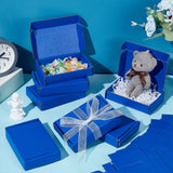 Foldable Cardboard Mailer Boxes, Shipping Box, Rectangle, Royal Blue, finished product: 12.7x8.2x2.8cm