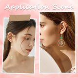 200Pcs 304 Stainless Steel French Earring Hooks, Flat Ear Wire with Ball, Real 18K Gold Plated, 21 Gauge, 15~17x18mm, Hole: 2mm, Pin: 0.7mm