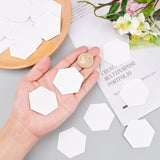 Paper Quilting Templates, English Paper Piecing, DIY Patchwork Sewing Crafts, Hexagon, White, 45x52x0.2mm, Unilateral Length: 26mm, 100pcs/bag