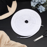 PP & PE Boning, Horsehair Braid Crinoline, for Sewing Wedding Dress Fabric, DIY Sewing Supplies, White, 13x2mm, 20m/roll