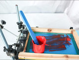 Plastic Oil Painting Scraper Knife, Stirring Rods, Drawing Arts Tools, Mixed Color, 285x31x1.5~10.5mm, 5colors, 1pc/color, 5pcs/set