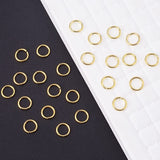 Brass Jump Rings, Open Jump Rings, Golden, 8x1mm, about 6mm inner diameter, about 360pcs/bag