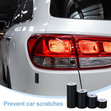 4 Rolls 4 Style Carbon Fiber Waterproof Self Adhesive Car Stickers, Black, 30~100x0.2mm, 1 roll/style