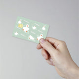 PVC Plastic Waterproof Card Stickers, Self-adhesion Card Skin for Bank Card Decor, Rectangle, Duck, 186.3x137.3mm