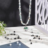 320Pcs 8 Style Spray Painted Crackle & Imitation Jade & Transparent Glass Beads, Round, Mixed Color, 8mm, Hole: 1.3~1.6mm, 40Pcs/style