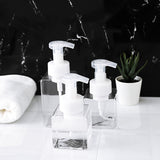 250ml Refillable PETG Plastic Foaming Soap Dispensers, with PP Plastic Pump, for Shower, Liquid Soap, Clear, 14.4x7cm, Capacity: 250ml(8.45 fl. oz)