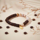 2 Strands Coconut Beads Strands, Flat Round/Disc, Heishi Beads, Coconut Brown, 8x3mm, Hole: 1.5mm, about 110~111pcs/strand, 13.27''(33.7~33.8cm)