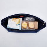 Wool Felt Purse Organizer Insert, Mini Envelope Handbag Shaper Premium Felt, Bag Accessories, Rectangle, Midnight Blue, 22.5x13x18.7cm