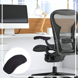 Spandex & Polyester Cover, for Office Chair Armrests, Armchair Slipcover, Black, 270x84x3mm, Inner Diameter: 230~450mm