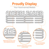 Sports Theme Iron Medal Hanger Holder Display Wall Rack, with Screws, Cheerleader Pattern, 150x400mm