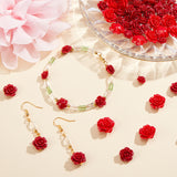 80Pcs 4 Style Dyed Synthetic Coral Beads, Flower, Mixed Color, 20pcs/style