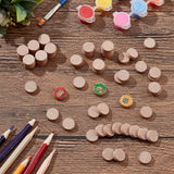 Beech Wooden Round Pieces, DIY Accessories, BurlyWood, 1.5x0.5cm, 50pcs/bag