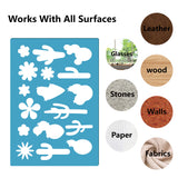 Acrylic Earring Handwork Template, Card Leather Cutting Stencils, Deep Sky Blue, Cactus Pattern, 130x90x2mm, 2pcs/set