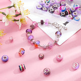 Acrylic & Resin & Polymer Clay Rhinestone European Beads, Large Hole Beads, with Silver Color Core, Rondelle, Mixed Color, Beads: 13.5~14x8~10mm, Hole: 5mm, 54pcs/bag, 1bag/box