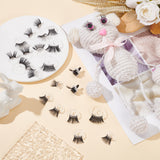 20pcs 5 style Acrylic Doll Eyelashes, Doll Eye Make Up Accessories, for Doll DIY Craft Making, Black, 13~26x1~11mm, Hole: 5.5~9mm, 4pcs/style