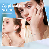 240Pcs 3 Style 304 Stainless Steel Crimp Beads Covers, Stainless Steel Color, 3.5~6.5x4~5.8mm, Hole: 1.4~1.8mm, 80pcs/style