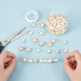 DIY Gemstone Bracelet Making Kits, Including Starfish & Tortoise Synthetic Turquoise Beads, Elastic Thread, Beige, Beads: 100Pcs/set