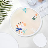 Sublimation Blank Polyester Folding Fan, Flat Round, White, 250x2mm