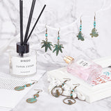 192Pcs DIY Retro Style Earring Making Kits, Including Alloy Beads & Pendants, Synthetic Turquoise, Brass Earring Hooks, Iron Pins & Jump Rings, Antique Bronze & Green Patina