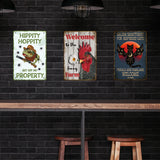 Vintage Metal Tin Sign, Iron Wall Decor for Bars, Restaurants, Cafes Pubs, Rectangle, Frog, 300x200x0.5mm