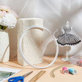 Iron Boning, with PVC Tube, Wedding Clothes Accessories, for Crinoline Making, White, Tube: 100x10mm, Boning: 10x0.5mm, 5m
