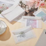 Translucence Paper Envelopes, Blank Envelope, Rectangle, White, 125x175x0.5mm