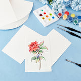 Watercolor Painting Cotton Paper, Rectangle, WhiteSmoke, 15x10x0.045cm, 50 sheets/bag