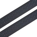 Flat Polyester Elastic Cord, with Epoxy Resin, Black, 38mm, about 6yards/roll(5.4864m/roll)