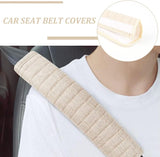 Nylon Universal Car Seat Belt Pads, Safety Strap Soft Headrest Neck Support Pillow Shoulder Pad for Car Safety Seatbelt, Navajo White, 305x59x17.5mm