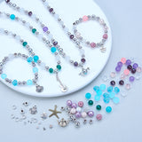DIY Jewelry Making Kits, Beads & Findings & Tools, Mixed Color, 14x10.8x3cm