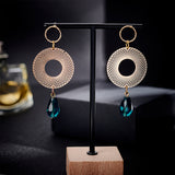 20Pcs Brass Textured Ring Stud Earrings for Women, with 40Pcs Plastic Ear Nuts, Real 18K Gold Plated, 12mm, Pin: 0.7mm