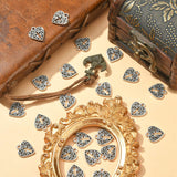 Tibetan Style Alloy Pendants, Heart with Cross Cadmium Free & Lead Free, Antique Silver, 15x16x2mm