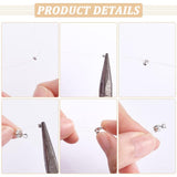 1000Pcs 304 Stainless Steel Spacer Beads, Rondelle, Stainless Steel Color, 1.5x0.8mm, Hole: 0.8mm