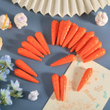 Foam Pendants, Carrot, Dark Orange, 56.5~57x15.5~16x15mm, Hole: 2mm