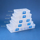 Organizer Storage Plastic Boxes, Rectangle, White, 23x16x13cm