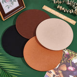 4Pcs 4 Colors Felt Bag Bottom Shaper, Flat Round, Mixed Color, 20x0.5cm, 1pc/color