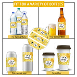 Bottle Label Adhesive Stickers, Rectangle, Bees, 216x64mm