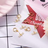 Tibetan Style Alloy Toggle Clasps, Donut, Golden, Donut: 12x1.5mm, Hole: 1.5mm, Bar: 8x19x1.5mm, Hole: 1.5mm, 20sets/box