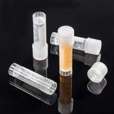 Graduated Tube Plastic Bead Containers, with Lid and Plastic Transfer Pipettes, Clear, Bead Containers: 45mm, 50pcs/set