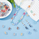 140Pcs 10 Colors Handmade Lampwork Beads, Bear, Mixed Color, 14x12x9mm, Hole: 1.2mm, 14pcs/color