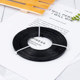 Aluminum Wire, Flat, Black, 5x1mm, about 32.8 Feet(10m)/roll