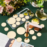 120Pcs 3 Sizes 3D Round Dot Acrylic Mirror Wall Stickers, Adhesive Mirror Wall Decor Decals for Home Decoration, DIY Craft, Gold, 24.5~49x1.5mm