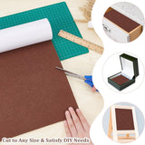 Polyester Felt Sticker, Self Adhesive Fabric, Rectangle, Coconut Brown, 40x0.1cm, 2m/roll