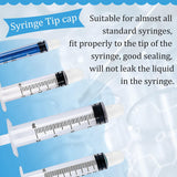 100Pcs Transparent Plastic Syringe Tip Cap, Dispensing Needle Tip Cap, White, 17x11mm, Inner Diameter: 4mm