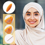 16Pcs 8 Color Plastic Blank Oval Brooch Pins, Scarf Hijab Lapel Pin Buckles for Ladies Hair Dressing Accessories, Peru, 36x13.5x9mm, 2Pcs/color