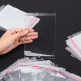 Cellophane Bags, OPP Material, Adhesive, Rectangle, Clear, 140x90mm