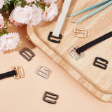 32Pcs 4 Colors Zinc Alloy Underwear Strap Buckles, Bra Hook, Number 9-Shaped, Mixed Color, 15.5x20x2.5mm, Inner Diameter: 2.5x15mm, 8pcs/color