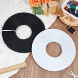 Polyester Boning, Horsehair Braid Crinoline, for Sewing Wedding Dress Fabric, DIY Sewing Supplies, White, 12x1mm, 45 yards/bundle