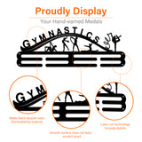 Sports Theme Iron Medal Hanger Holder Display Wall Rack, with Screws, Gymnastics Pattern, 150x400mm